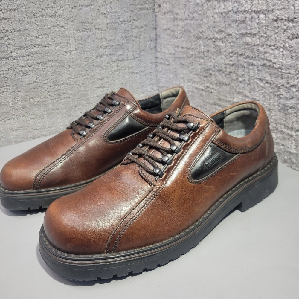 Josef Seibel Men's Size EU 41 US 9 Brown Leather Oxford Lace Up Oxford Shoes - Picture 7 of 10